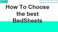 How to choose the best bedsheets PowerPoint PPT Presentation