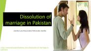 Know Short Dissolution Of Marriage Process In Pakistan