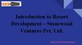 India’s Top Resort Development Companies in Pune | Stonewood Ventures PowerPoint PPT Presentation
