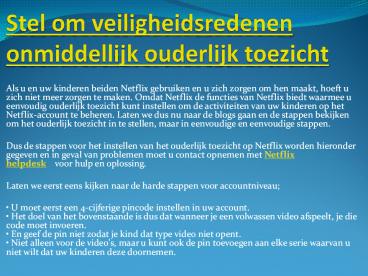 Telefoon Netflix en we geven online service