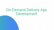 On Demand Delivery App