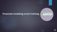 financial modeling excel training