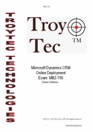 Microsoft Dynamics CRM Online Deployment MB2-706 Practice Questions (solved)