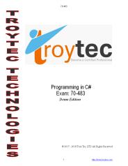 Programming in C# Microsoft 70-483 Updated PDF & Exam Engine