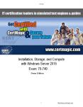 Installation, Storage, and Compute with Windows Server 2016 Exam Dumps - Microsoft 70-740 PowerPoint PPT Presentation