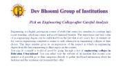 Pick an Engineering College after Careful Analysis