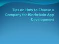 Blockchain App Development Company PowerPoint PPT Presentation
