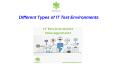 Different Types of IT Test Environments PowerPoint PPT Presentation