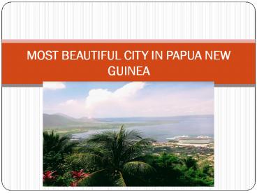 Cities in Papua New Guinea