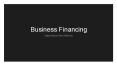 Business Financing Options Beyond The CARES Act PowerPoint PPT Presentation