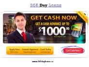 Installment Loans Canada ODSP Via www.365DayLoans.CA