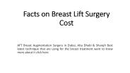 Facts on Breast Lift Surgery Cost
