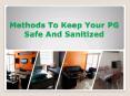 Best Ways to Keep Your PG Accommodation Clean PowerPoint PPT Presentation