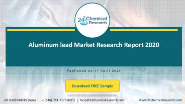 Aluminum lead Market Research Report 2020
