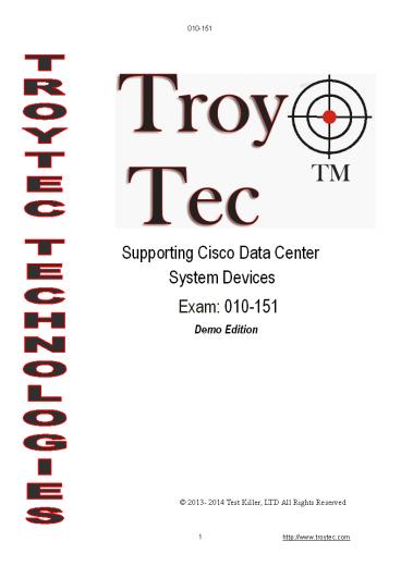 Supporting Cisco Data Center System Devices 010-151 Exam Pass with Guarantee