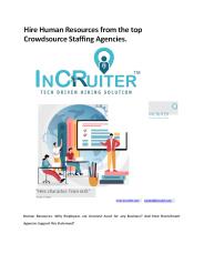 crowdsource recruitment agency.