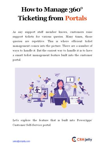 How to Manage 360° Ticketing from Portals