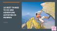 10 Best Things to do & Adventure Activities in Mumbai PowerPoint PPT Presentation