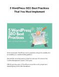 5 WordPress SEO Best Practices That You Must Implement PowerPoint PPT Presentation