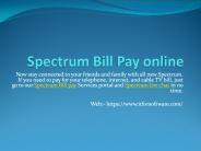 Spectrum Bill Pay online