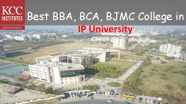 Top BBA, BCA, BJMC, Bcom college in IP University