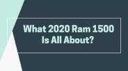 2020 Ram 1500 Crew Cab Big Horn