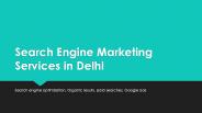 What is Search Engine Marketing and services