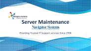 Server maintenance