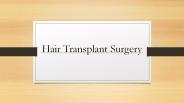 Hair Transplant Surgery
