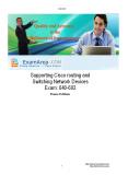 Supporting Cisco routing and Switching Network Devices exam 640-692 Dumps PDF, Android & Desktop Software PowerPoint PPT Presentation