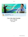 Cisco Video Sales Essentials exam 700-020 Dumps PDF, Android & Desktop Software PowerPoint PPT Presentation