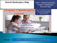 Personal Bankruptcy Chapter 7 Pleasant Ridge
