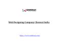 Best Web Designing Company Chennai PowerPoint PPT Presentation