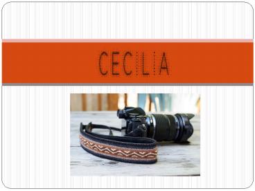 Features Of Cecilia Camera Bags