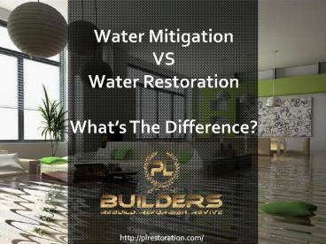 Water Mitigation VS Water Restoration | Beaumont Emergency Water Damage Company