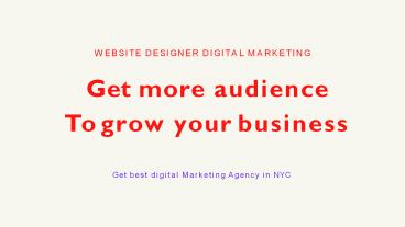 Website making company