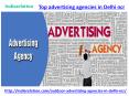 One of the top advertising agencies in delhi ncr PowerPoint PPT Presentation