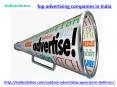 Which is the top advertising companies in india PowerPoint PPT Presentation
