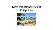 Important Cities of Pilippines