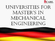 Universities For Master’s In Mechanical Engineering