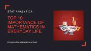 Top 10 importance of mathematics in everyday life