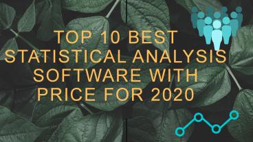Top 10 best Statistical Analysis Software with price for 2020