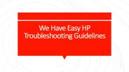 HP Printer Troubleshooting Guide