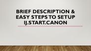 How Can I Do Setup IJ.Start.Canon