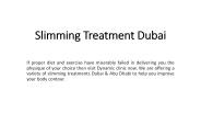 Slimming Treatment Dubai