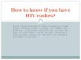 what does hiv rash feel like