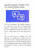 AppJetty Language Translator: Take Your Shopify Business Global PowerPoint PPT Presentation
