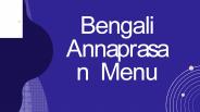 A Delicious Bengali Annaprasan Menu