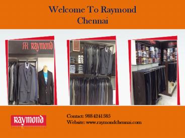 Raymond showroom Anna Nagar