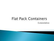 Flat Pack Containers | Extendaline